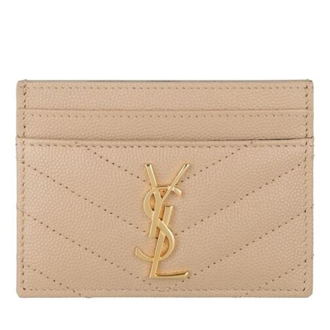 ysl korthållare|SAINT LAURENT YSL Monogram Leather Card Holder .